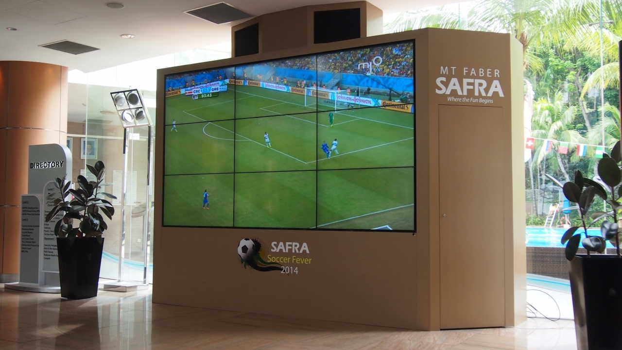 Video Wall Solution at SAFRA Mount Faber